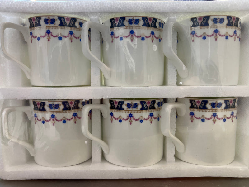 Mark coffee mugs Bone pack of 6