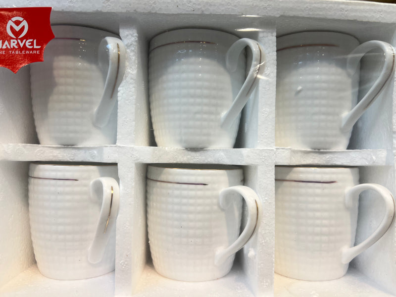 Cup set of 6 190ml Marvel assorted