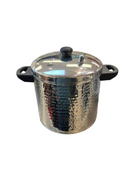 Stainless Steel hammered Idli Cooker 16 and 24 idli , Silver