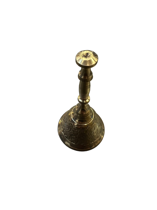 Brass Pooja Puja Bell Ghanti, for Puja Purpose, Made of Solid Brass