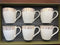Mark Cup and saucer set of 6 Deco 4640