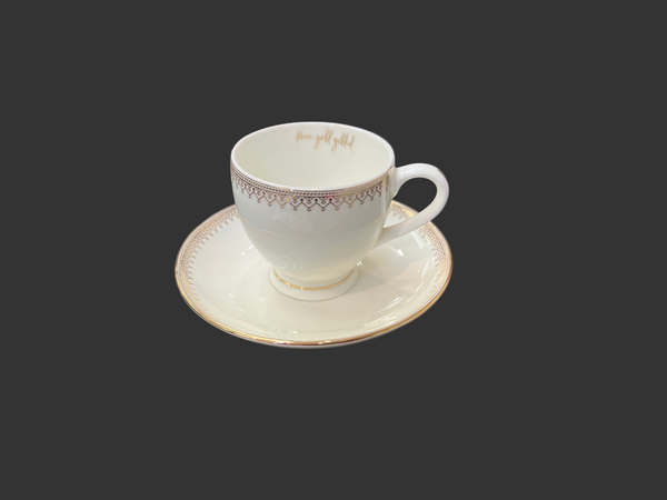 Mark Cup and saucer set of 6 Swrnim deco 5053