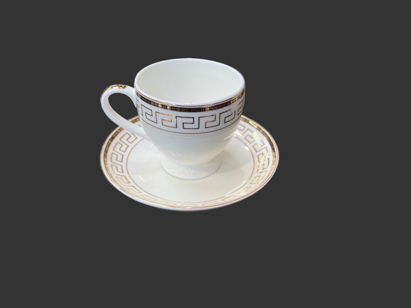 Mark Cup and saucer set of 6 Swrnim deco 4644