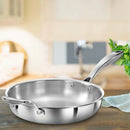 Hawkins Pro 26 cm Frying Pan, Triply Stainless Steel Fry Pan with Stainless Steel Handle and Stainless Steel Lid, Silver (PSF26S)