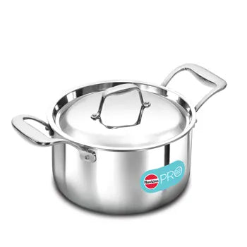 Hawkins Pro 3 L Triply Stainless Steel Milk Pan with Lid (PSMP30S)