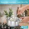 Hawkins Pro 3 L Triply Stainless Steel Milk Pan with Lid (PSMP30S)