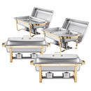 Chafing Dish/Food Warmer Gold & Silver Two-Tone Finish 11L approx.