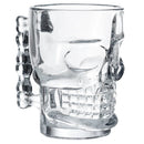 Glass Skull Head Shaped Beer Mug