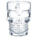 Glass Skull Head Shaped Beer Mug