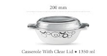 La Opala misty drop Casserole Bowl with Lid