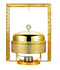 Chafing Dish round 8 Litre stainless steel Gold