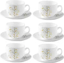 LaOpala Diva Citron weave Tea Cup & Saucers Set of 6 160ml