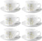 LaOpala Diva Citron weave Tea Cup & Saucers Set of 6 160ml