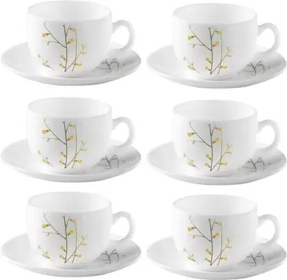 LaOpala Diva Citron weave Tea Cup & Saucers Set of 6 160ml,220ml