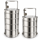 Dollar steel lunch box with 4 jar and 3 jar options – sold separately