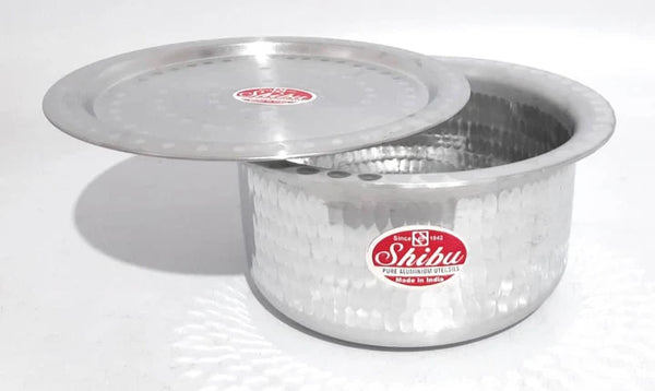 Aluminium hammered design Pot with Lid Size 10-18 Commercial/ domestic