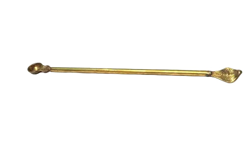 Pure Brass long handle spoon for havan/hawan/pooja