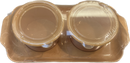 Dreamz Heavy Plastic Dry Fruit Set (2 Containers with Lid & 1 Serving Tray)