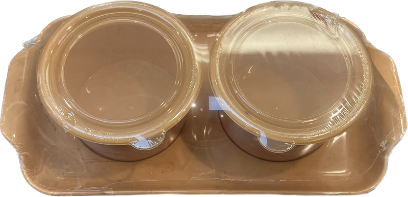 Dreamz Heavy Plastic Dry Fruit Set (2 Containers with Lid & 1 Serving Tray)