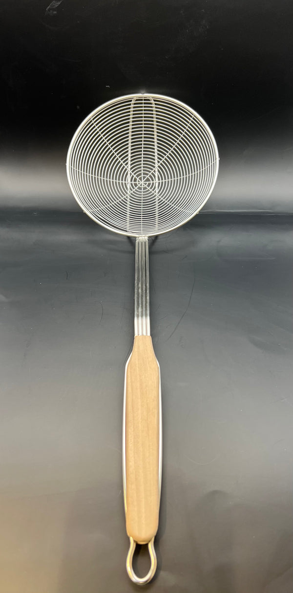 Steel Wire Strainer with Wooden Handle