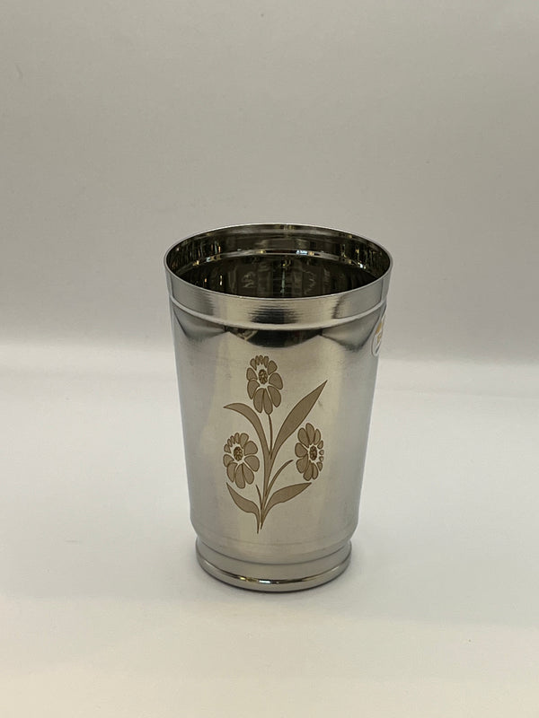 Stainless Steel drinking Glass height 12cm(Bajaj)