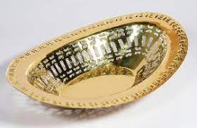 Gold/Brass finish naan basket