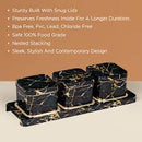 Selvel Polypropylene Utility/serving Container  (Pack of 3 )Italian Square (2 Colour)