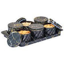 Selvel Polypropylene Utility/serving Container  (Pack of 6) Round (2 Colour)