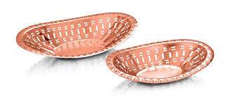 Copper finish naan basket