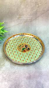 Meenakari thali/plate 1pc