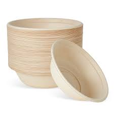 Eco Friendly Disposable Bowl 260ml Pack of 25 Pcs | 100% Biodegradable | Strong & Leak Proof | Safe & Hygienic