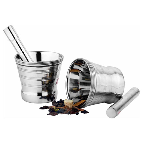 Stainless Steel Spice Grinder Pill crusher Mortar and pestle (Rajkamal) 4 sizes