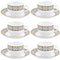 LaOpala Diva Moroccan Gold Tea Cup & Saucers Set of 6 (160ml)