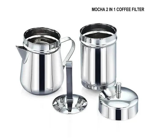 Expresso Stainless Steel South Indian Filter Coffee/Kaapi Drip Maker 2 sizes