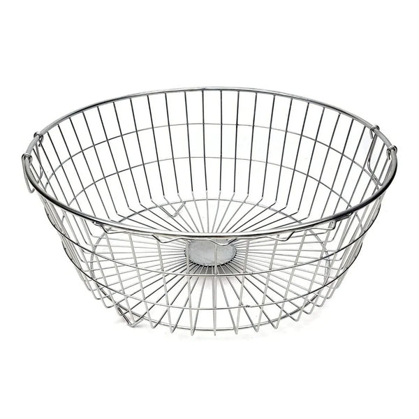 Steel Dish Drainer Basket For Kitchen Utensils Round