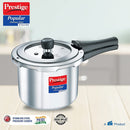 Prestige Popular Stainless Steel Svachh Pressure Cooker, 3 Litres, Silver