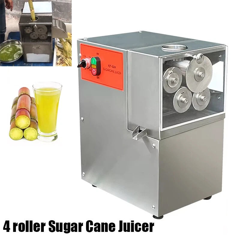 Electric SugarCane Juicer/ Sugarcane Mill Press Machine 4 Roller