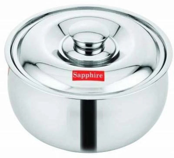 Stainless Steel Casserole Pearl belly with Airtight Lid | Material: Stainless Steel Thermowares