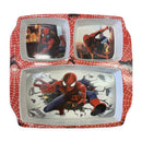 spider-man melamine 3 partition plate on white background