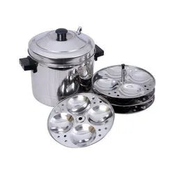 Stainless Steel Idli Cooker 16 and 24 idli and 30 Idli, Silver