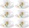 LaOpala Diva Tulip Passion Tea Cup & Saucers Set of 6