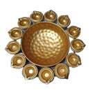 Decorative Metal Diya Urli Bowl