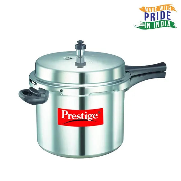 Prestige Popular Aluminium Outer Lid Pressure Cooker 10 Litre (Non Induction Base) - The Kitchen Warehouse