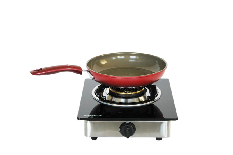Generation Brand  1 WOK Burner NZ glass top Certified Gas Stove For INDOOR use - The Kitchen Warehouse