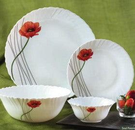Diva From La Opala Classique Opalware soul passion Dinner Sets (White) -Set of 35 Pieces - The Kitchen Warehouse