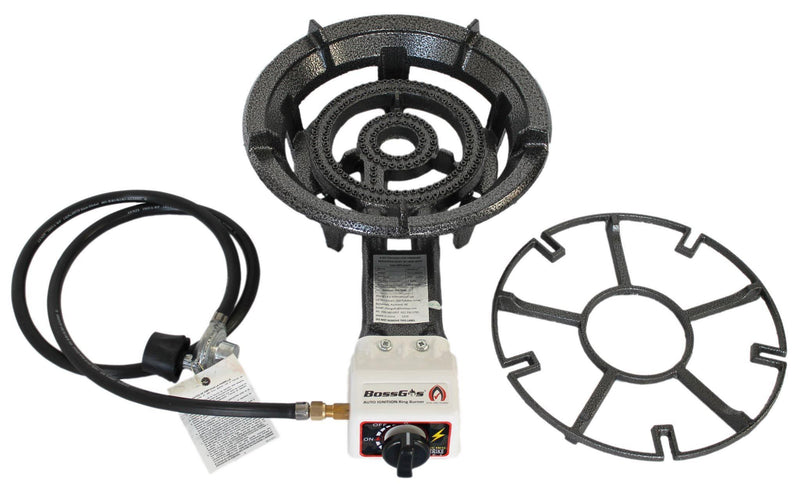 Auto Ignition LARGE 2 Ring Burner Cast Iron Gas Burner Wok Burner Cooker Stove(Generation Brand) - The Kitchen Warehouse