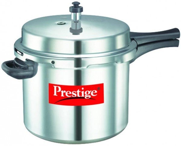 Prestige Popular Pressure Cooker, 6.5 Litres, Silver