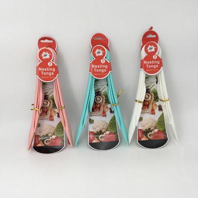 Nesting Tongs For Salad CLIP Assorted Colors - The Kitchen Warehouse