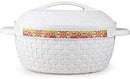 Cello Wicker Casserole Hot Pot 1500mL Ivory/white - The Kitchen Warehouse