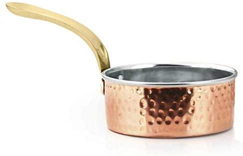 Copper Steel Serving Pan dia 12.5cm - The Kitchen Warehouse